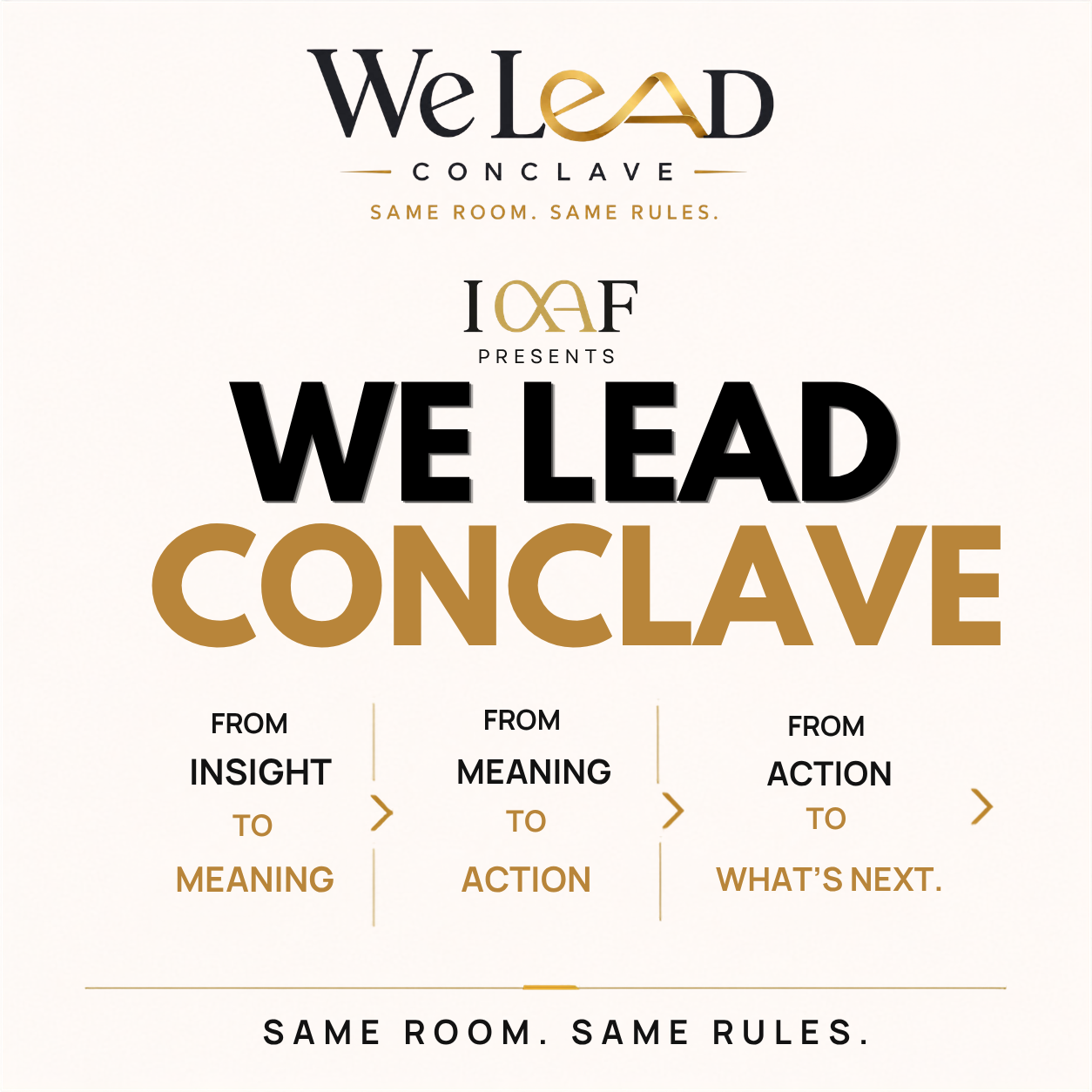 IMAF presents We Lead Conclave